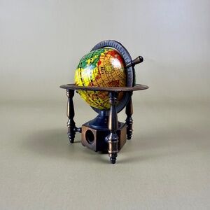 Vintage Mini Globe Pencil Sharpener | Mid-Century Desk Décor | Collectible